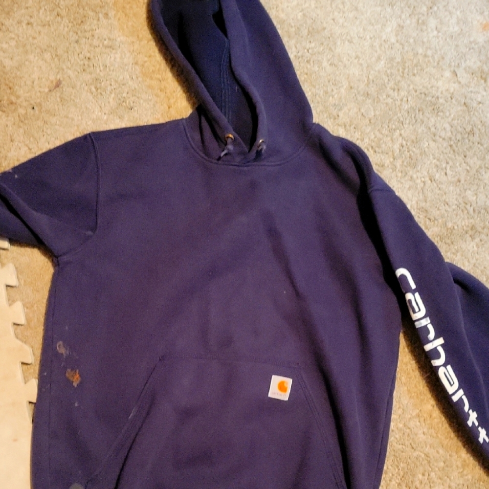 Carhartt Men's Navy Hoodie